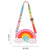 rainbow popper purse
