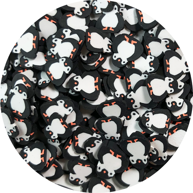 Mini Penguin Fimo Slices