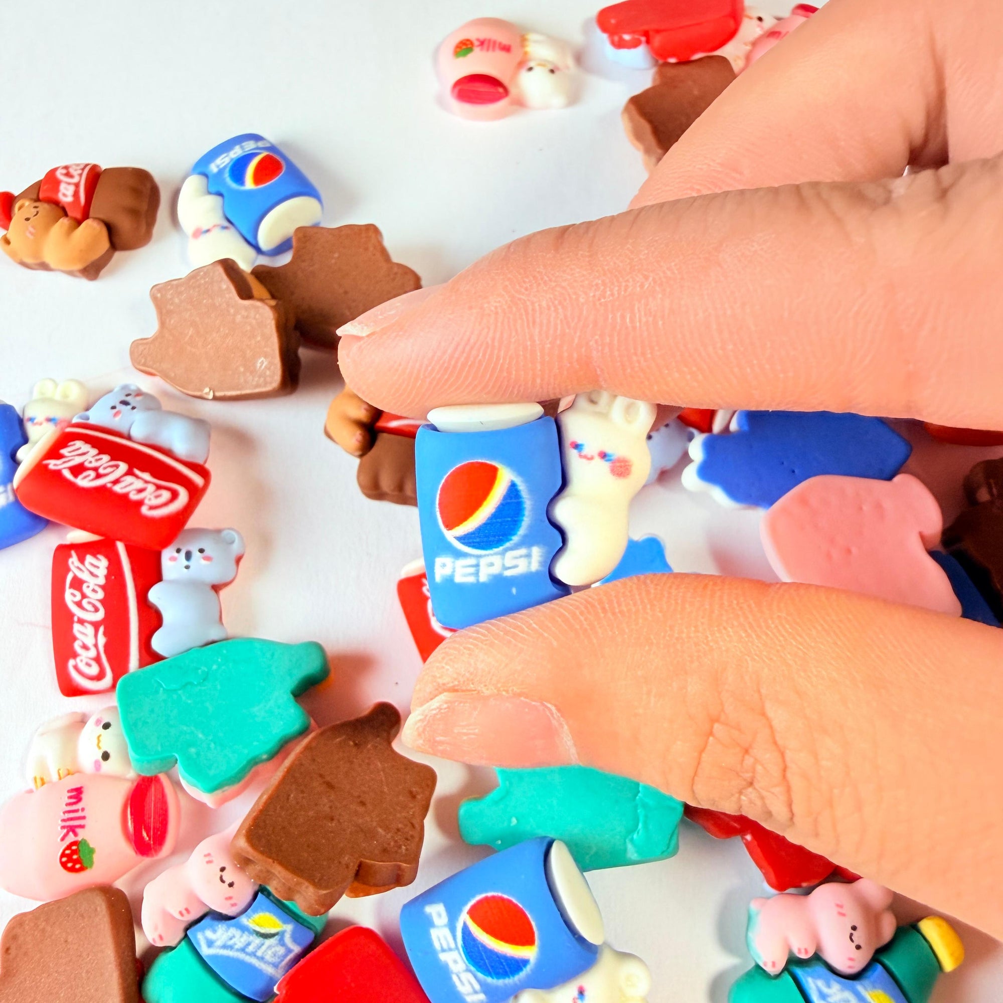 Flat Cute Animal & Soda Charms for DIY Crafts