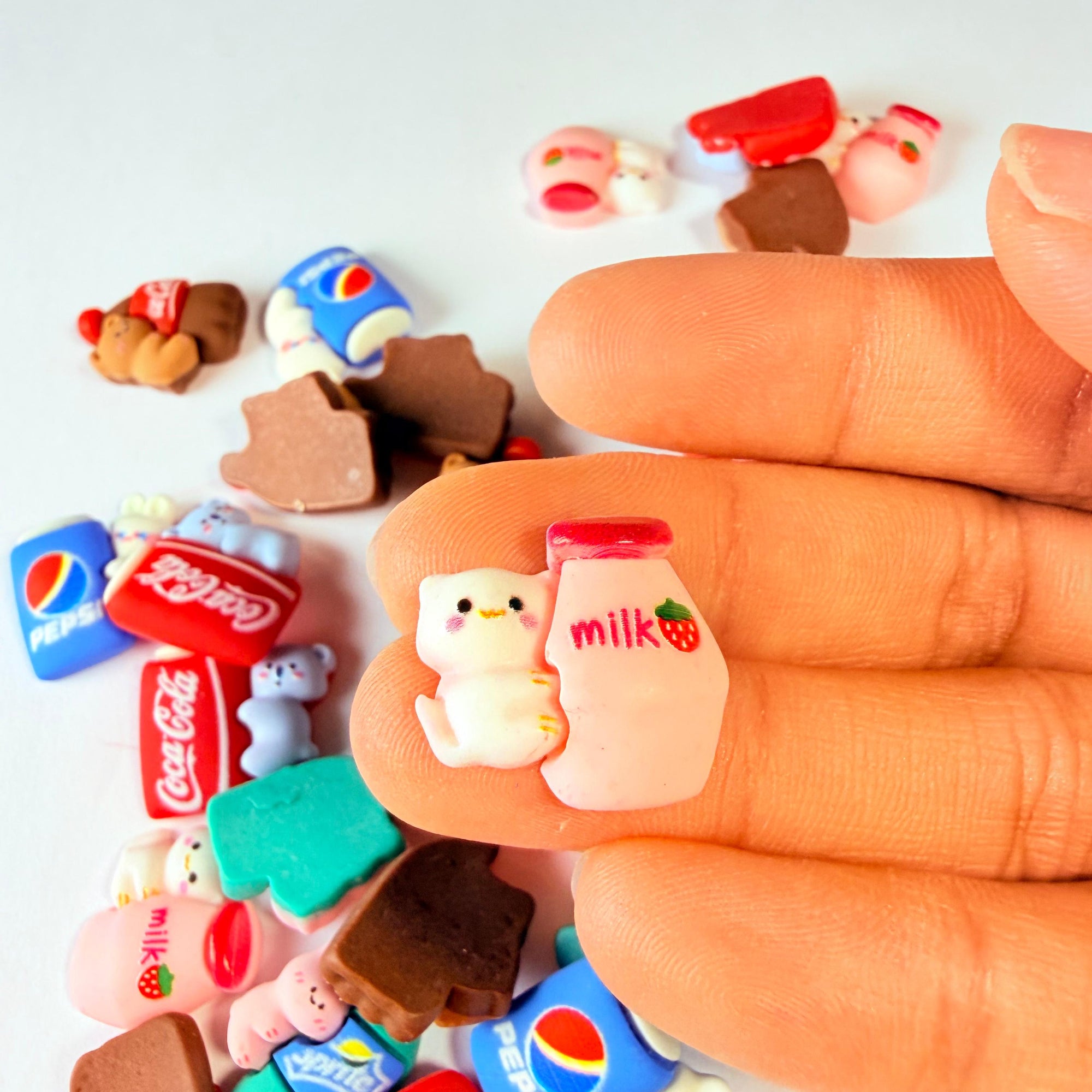 Flat Cute Animal & Soda Charms for DIY Crafts
