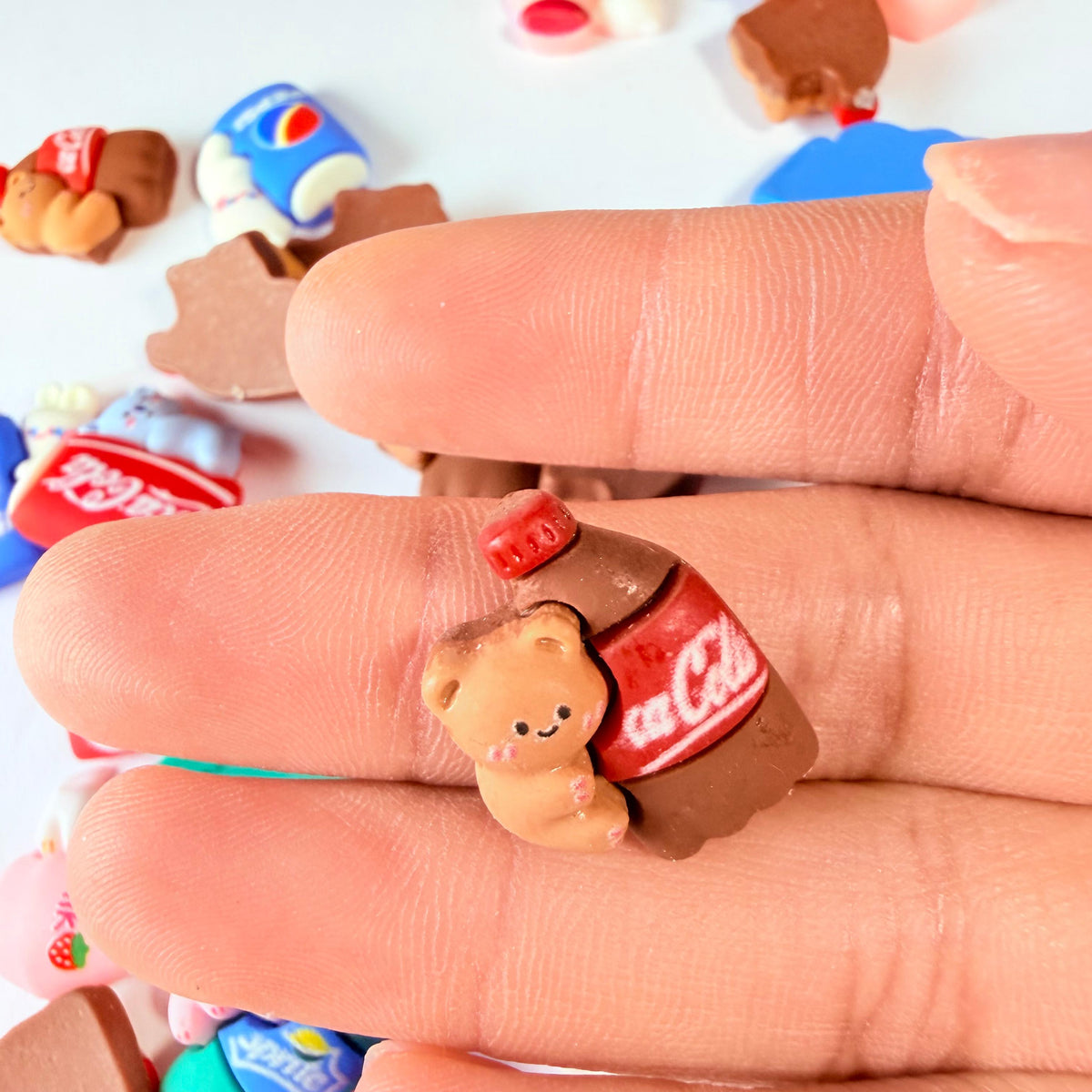 Flat Cute Animal & Soda Charms for DIY Crafts