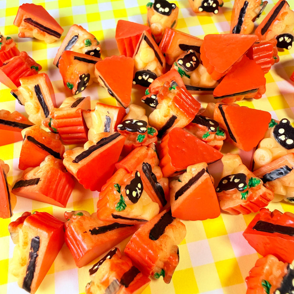 Choco Peach Cake Charms for DIY Crafts