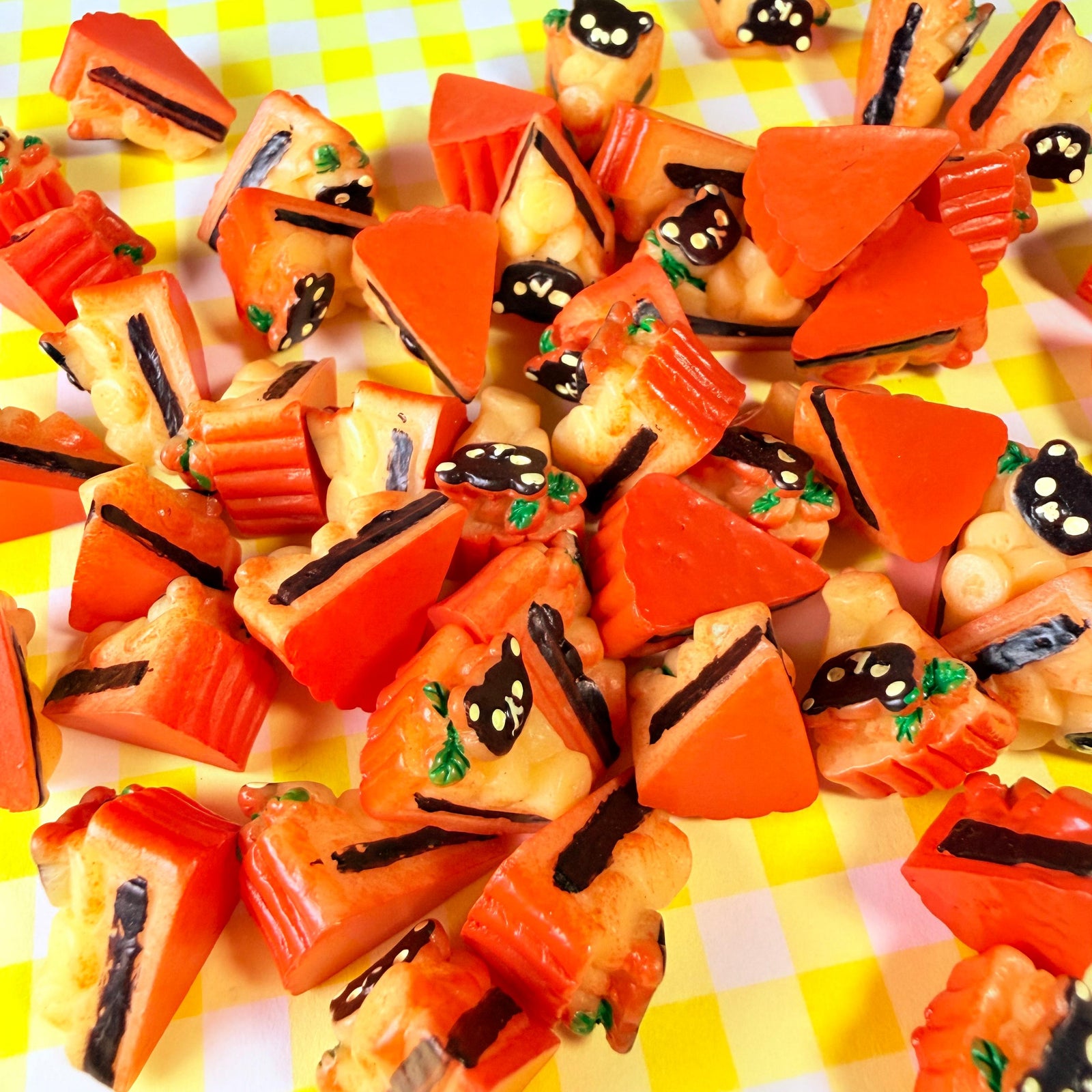 Choco Peach Cake Charms for DIY Crafts