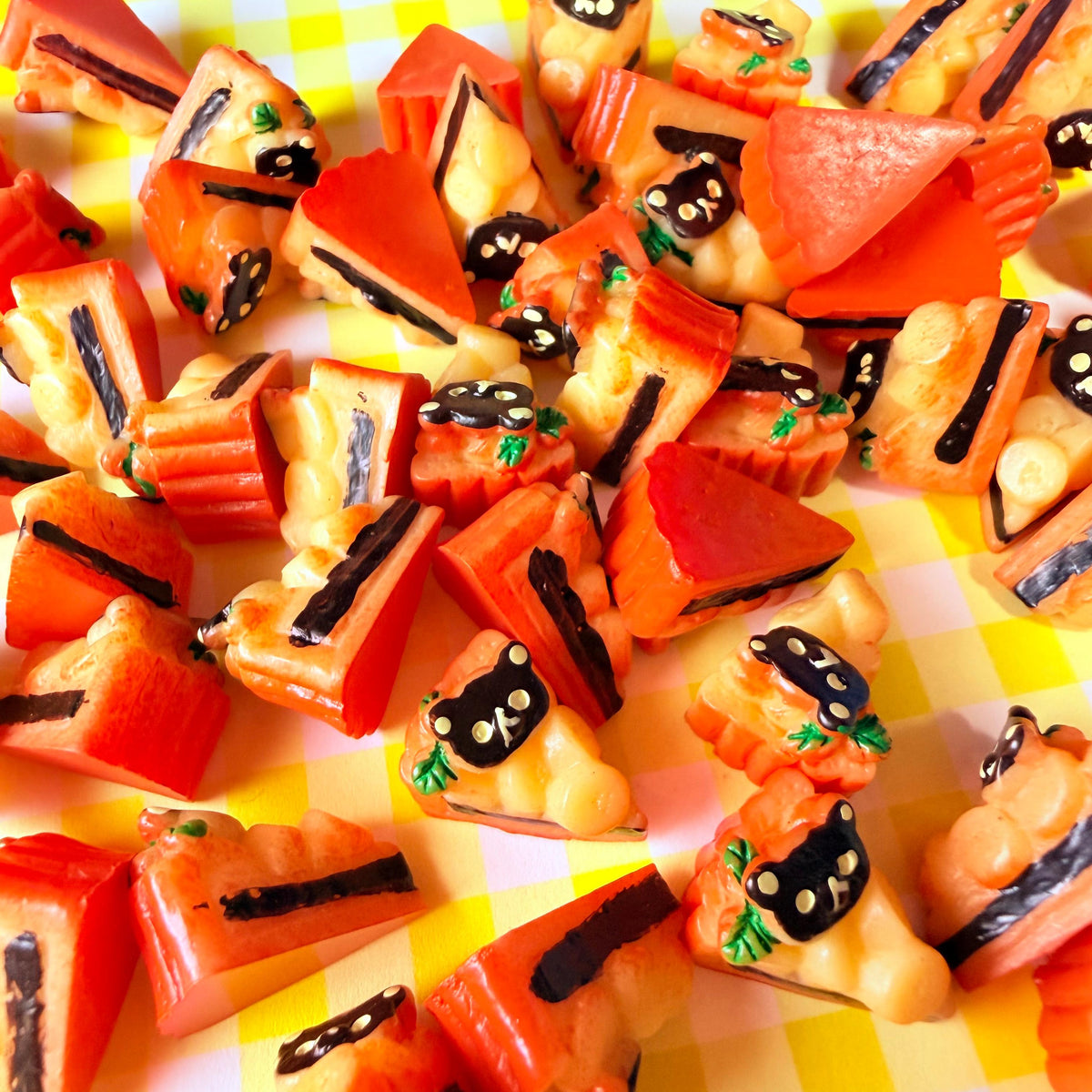 Choco Peach Cake Charms for DIY Crafts