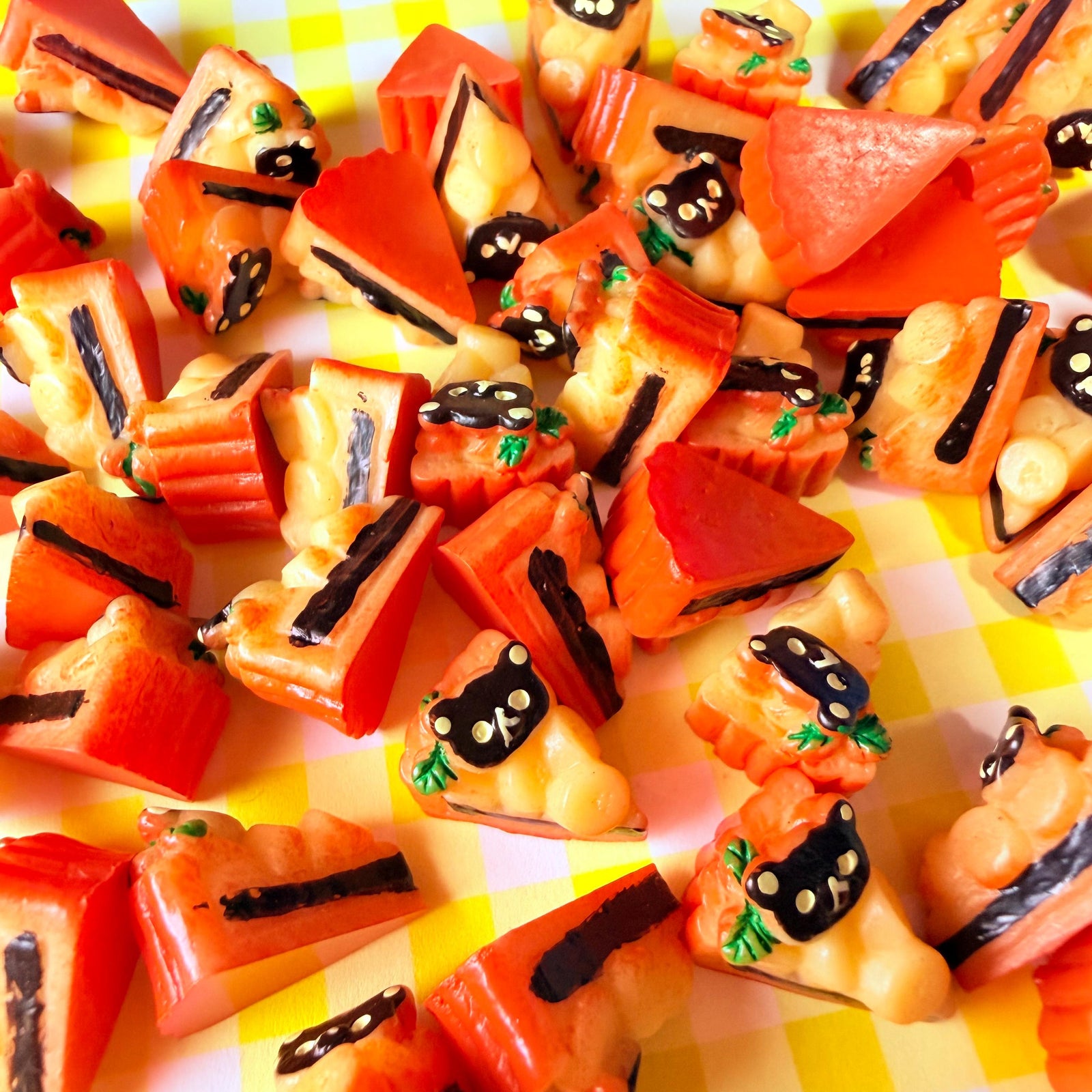 Choco Peach Cake Charms for DIY Crafts