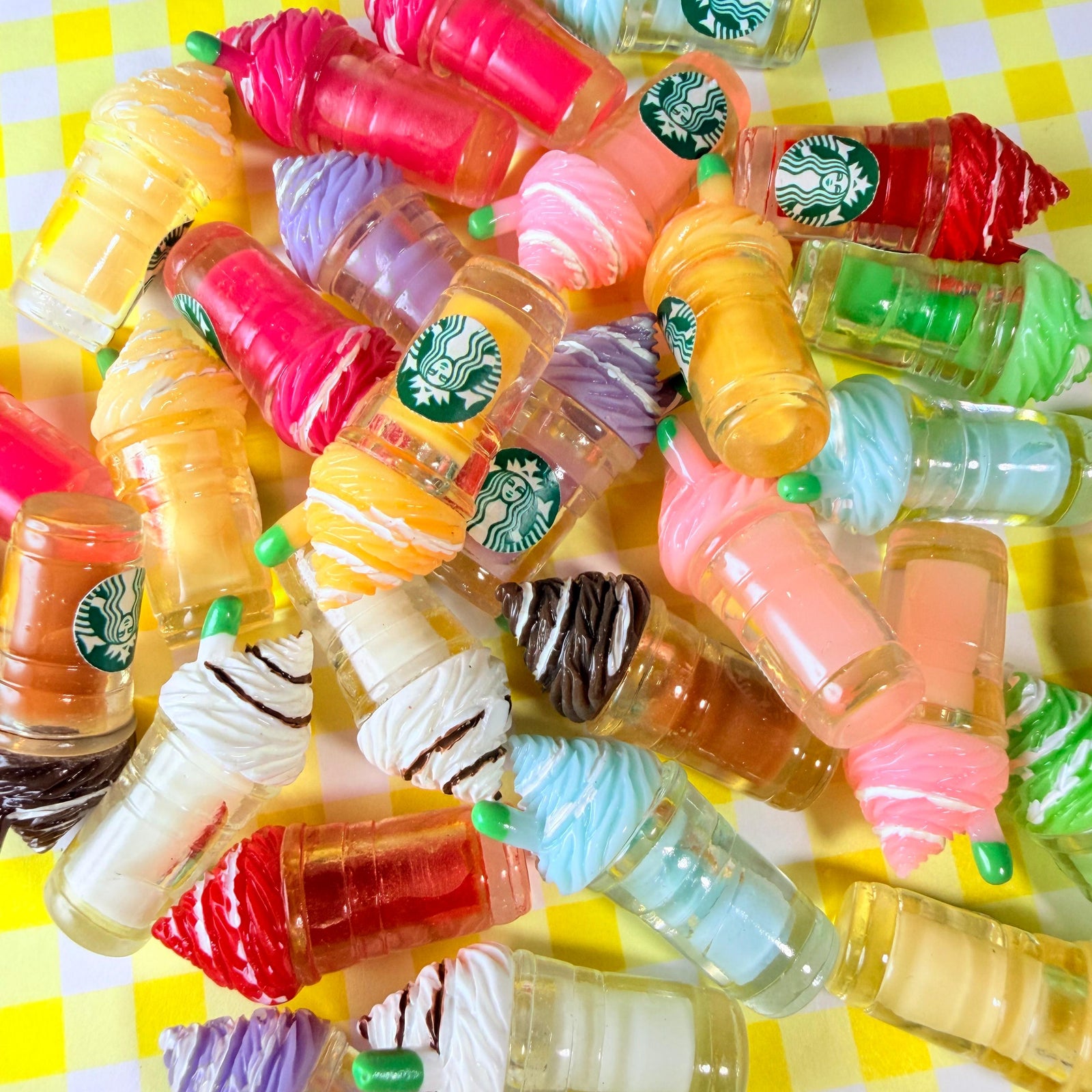 Mixed Frappuccino Drink Charms for DIY Crafts