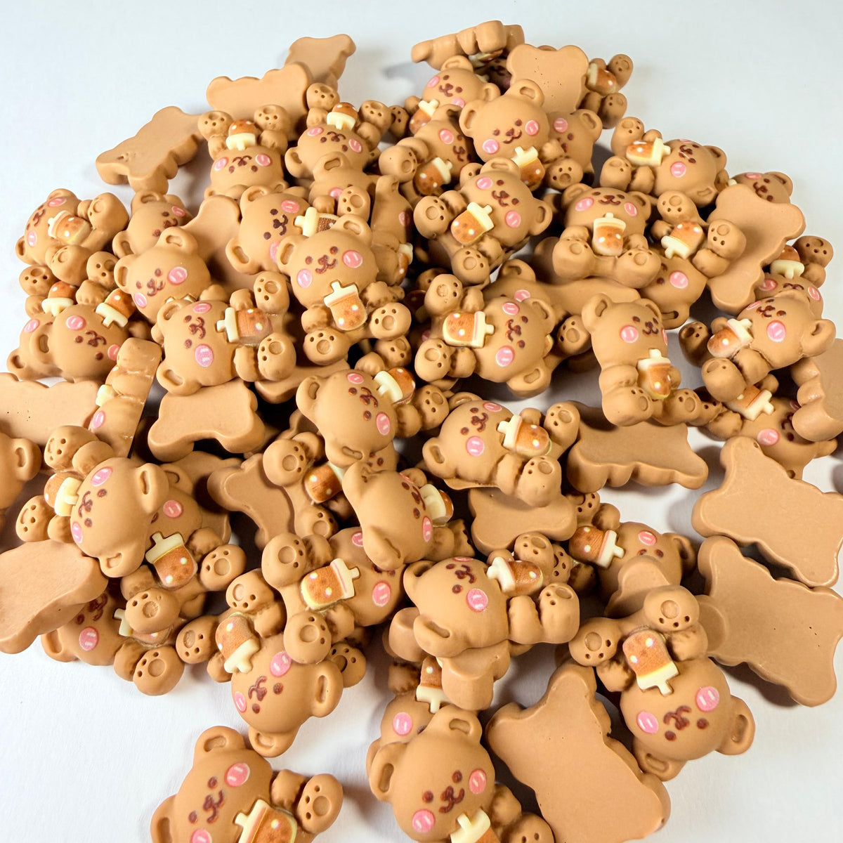Milk Tea Bear Charms for DIY Crafts