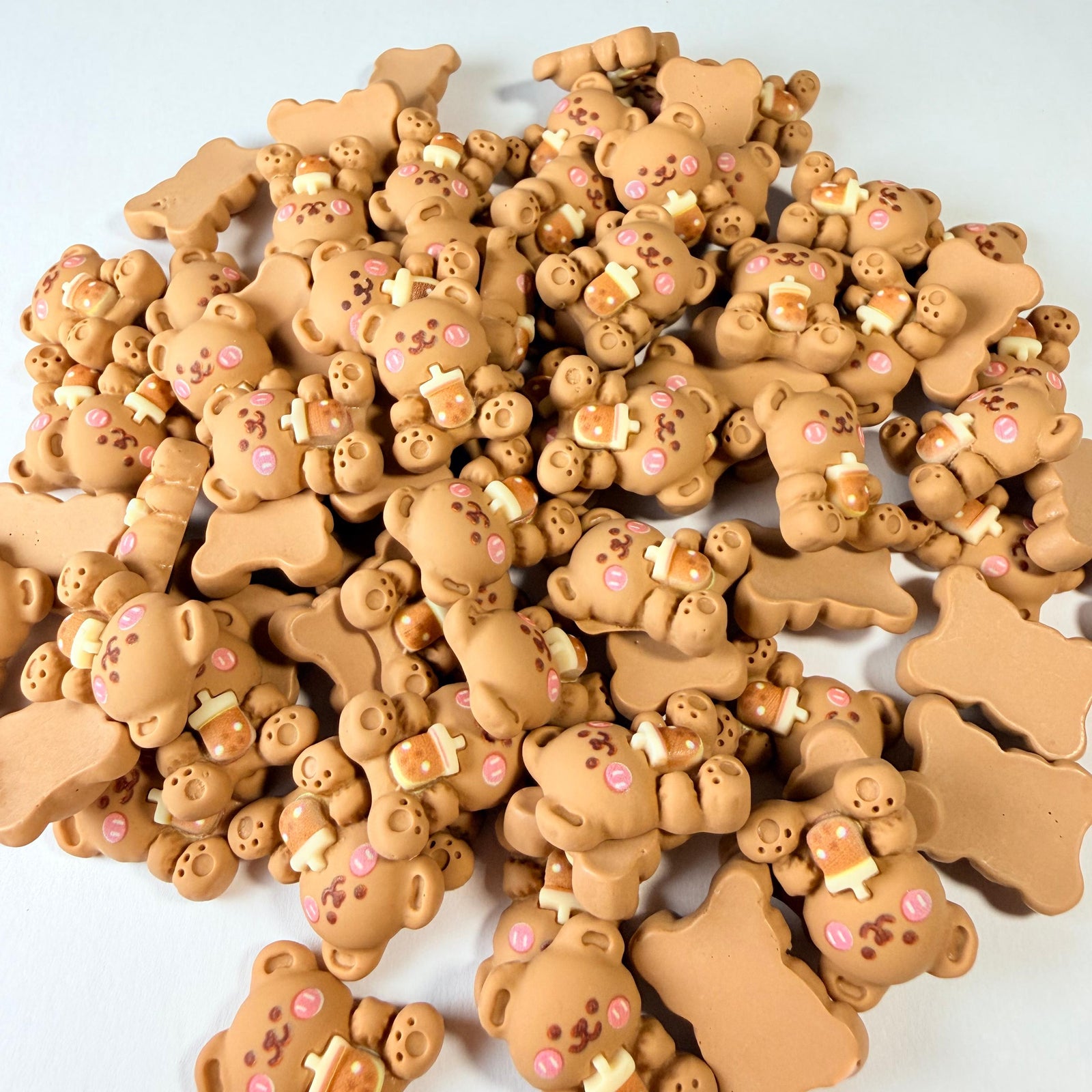 Milk Tea Bear Charms for DIY Crafts