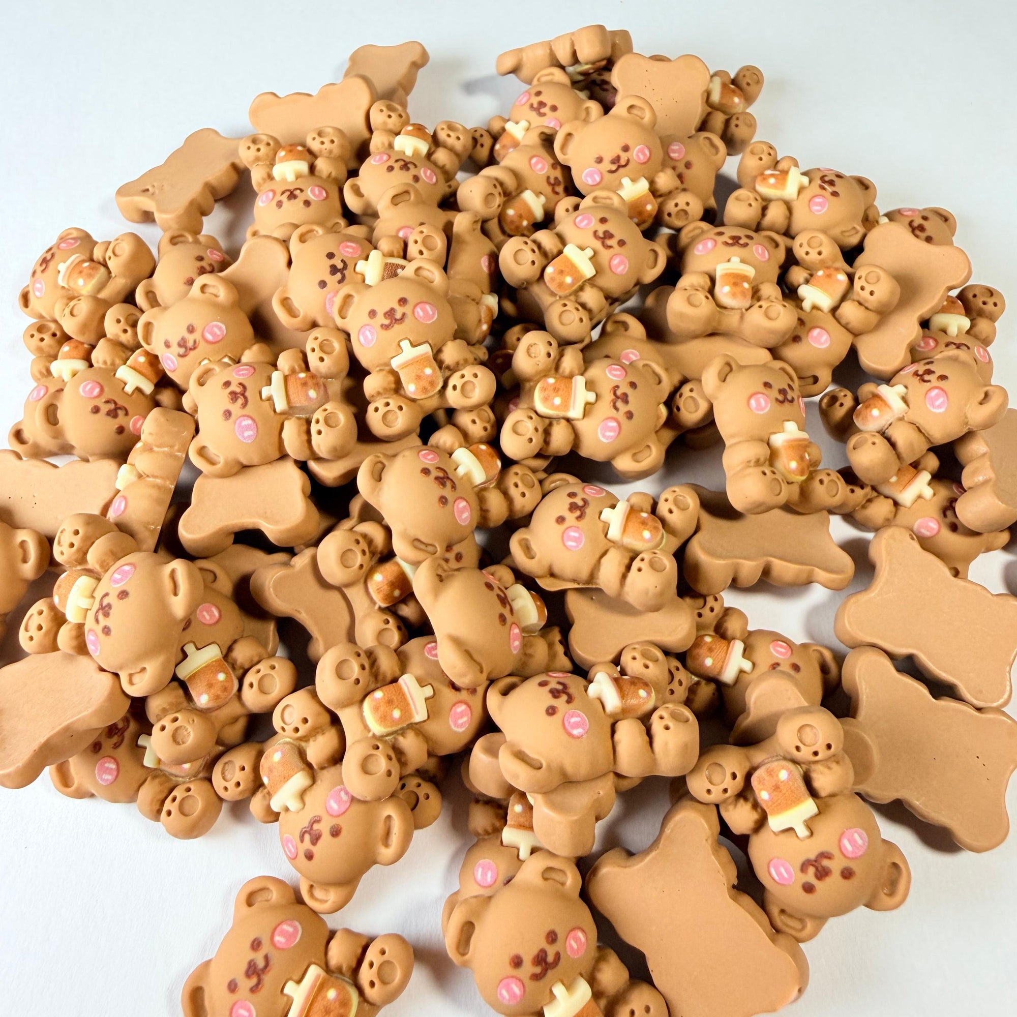 Milk Tea Bear Charms for DIY Crafts