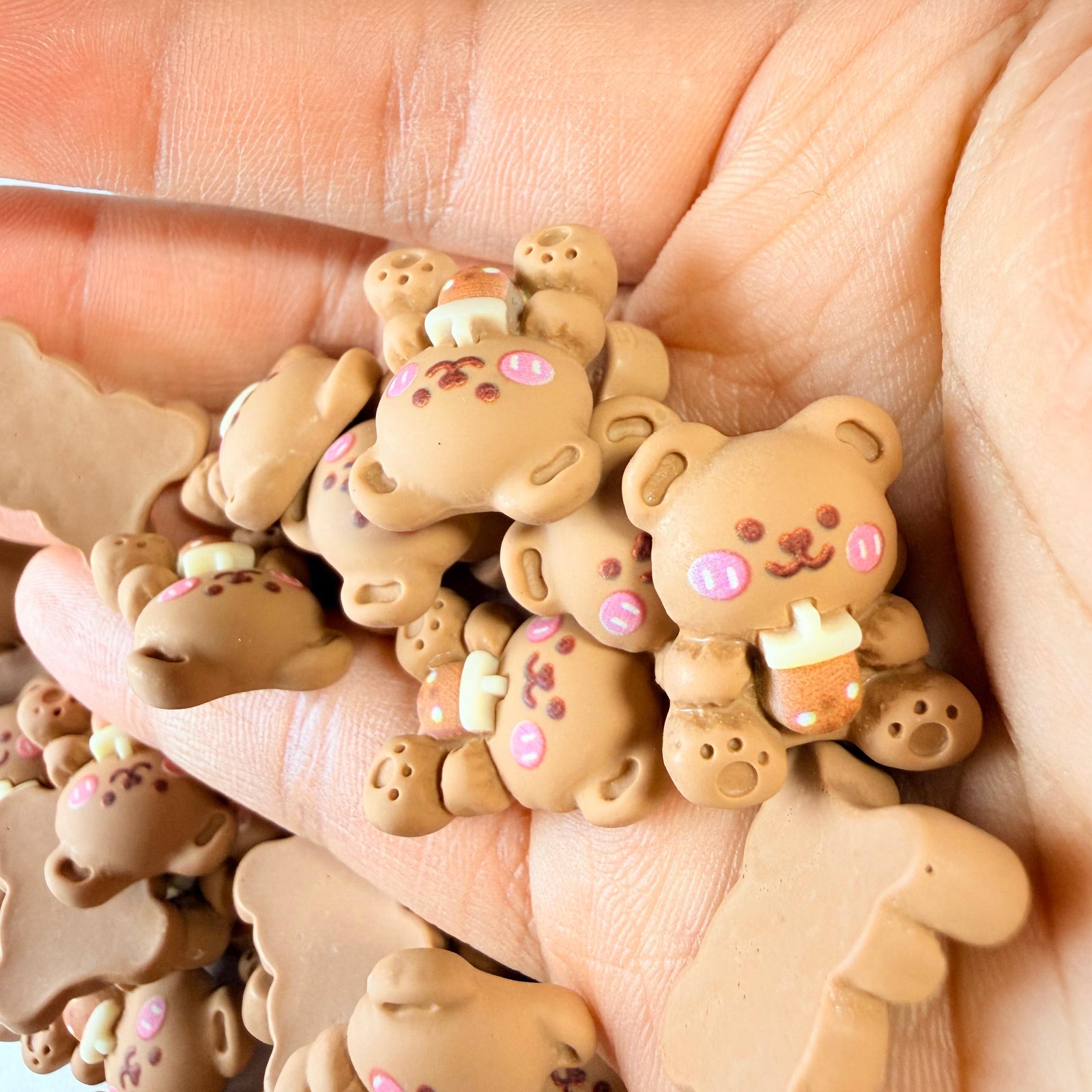 Milk Tea Bear Charms for DIY Crafts