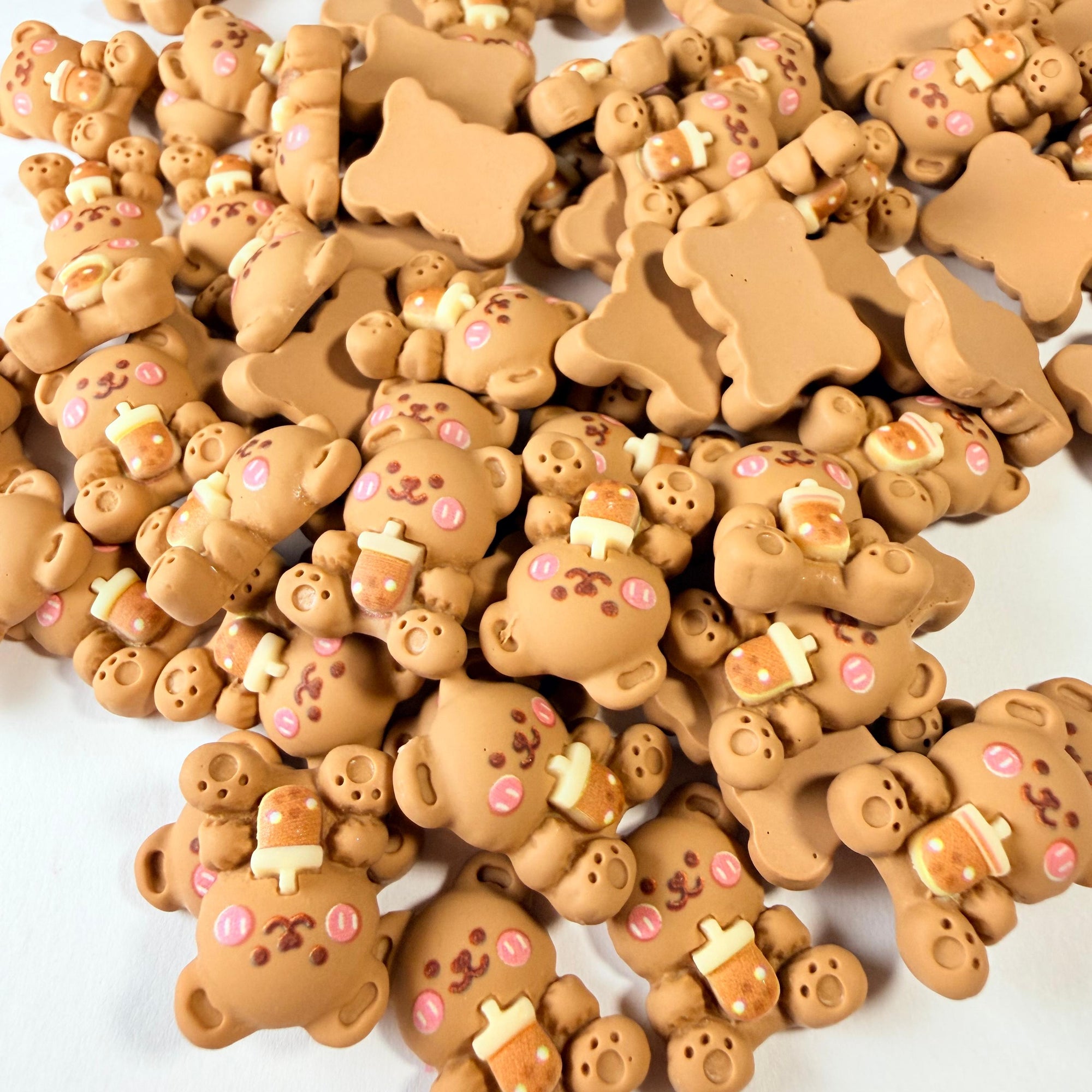 Milk Tea Bear Charms for DIY Crafts