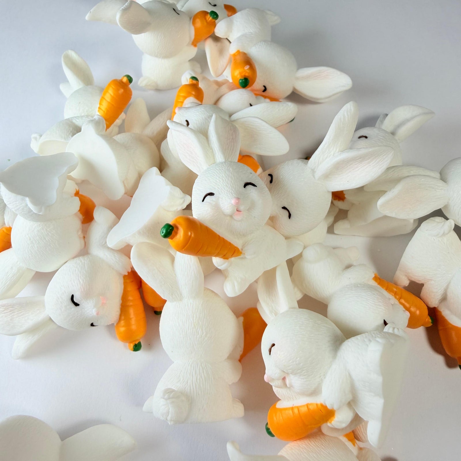 3D Bunny and Carrot Charms for DIY Crafts