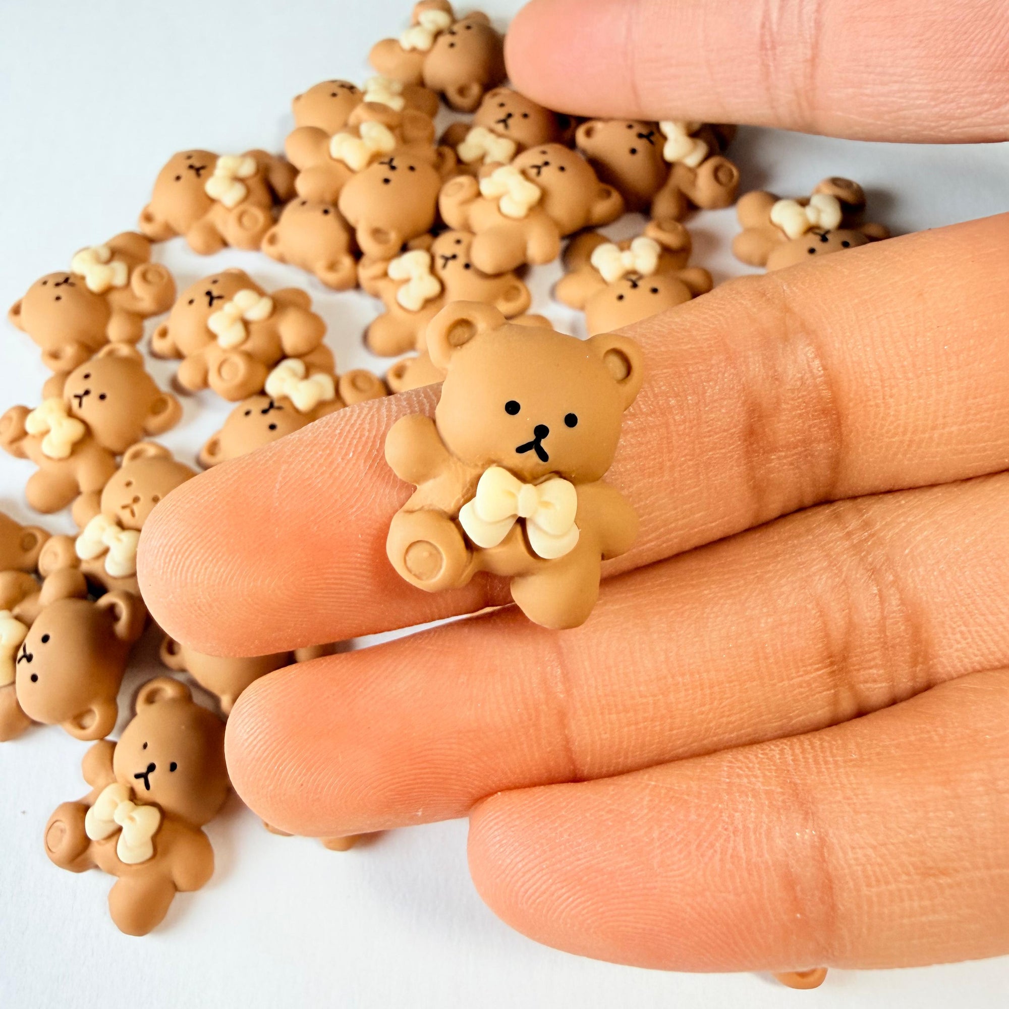 Bowknot Bear Charms for DIY Crafts