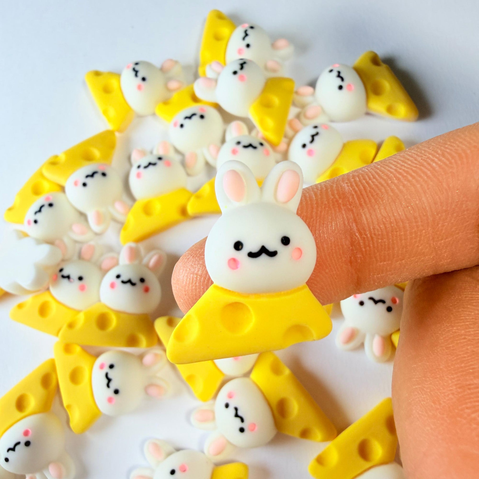 Cheese Bunny Charms for DIY Crafts