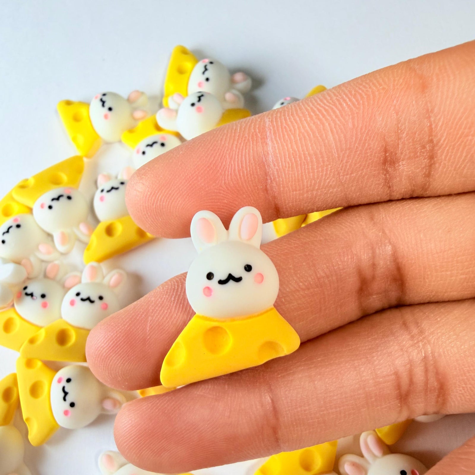 Cheese Bunny Charms for DIY Crafts