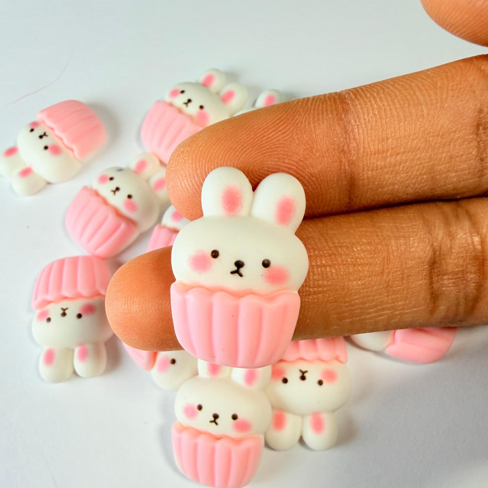 Cupcake Bunny Charms for DIY Crafts