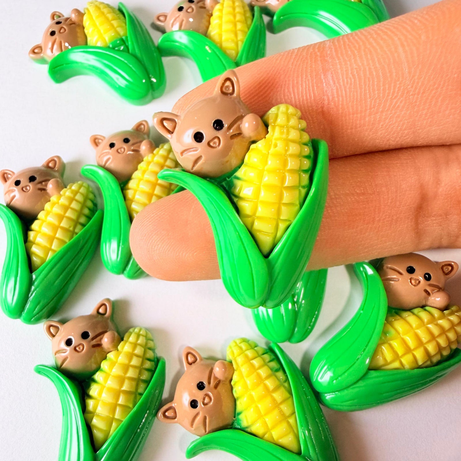 Corn Cat Charms for DIY Crafts