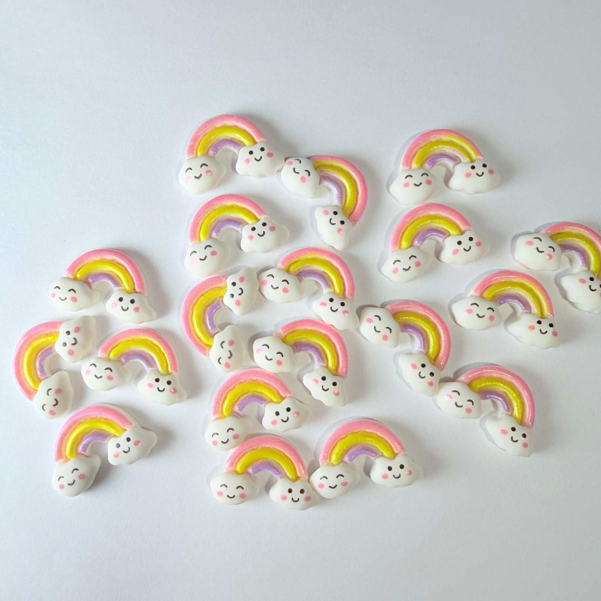 Smiley Rainbow Charms for DIY Crafts