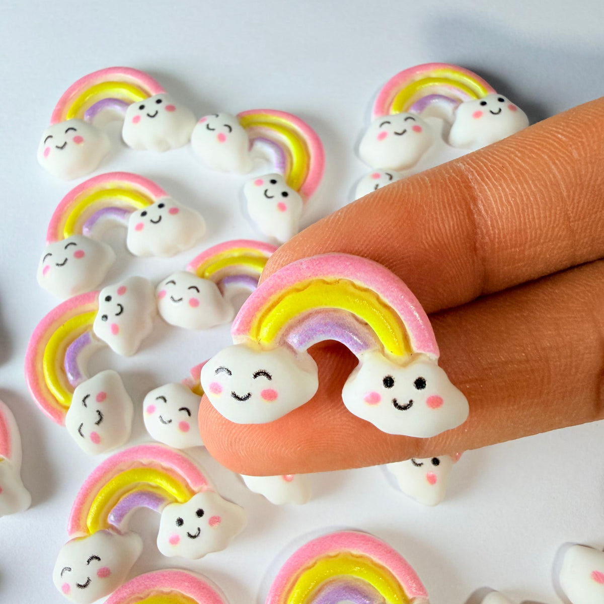 Smiley Rainbow Charms for DIY Crafts