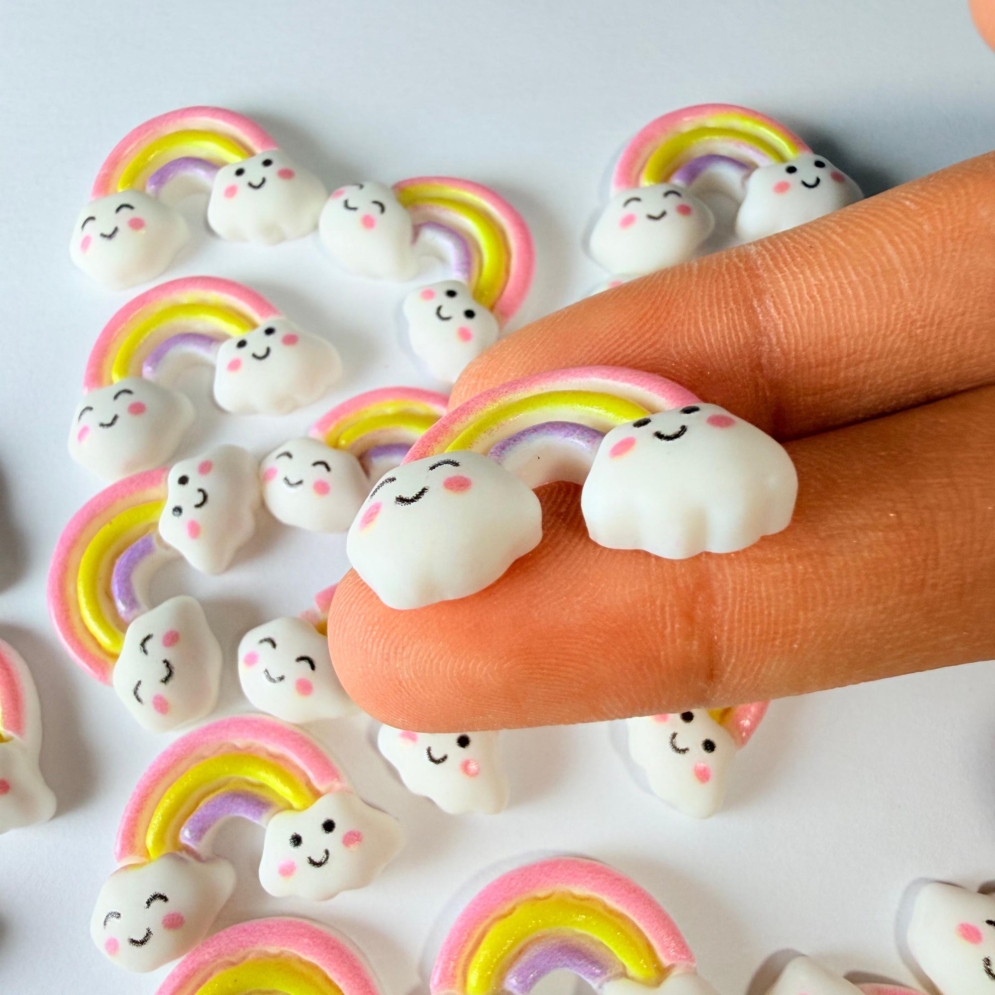 Smiley Rainbow Charms for DIY Crafts