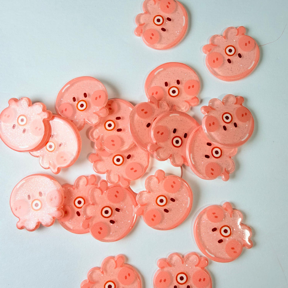 Flat Octopus Charms for DIY Crafts