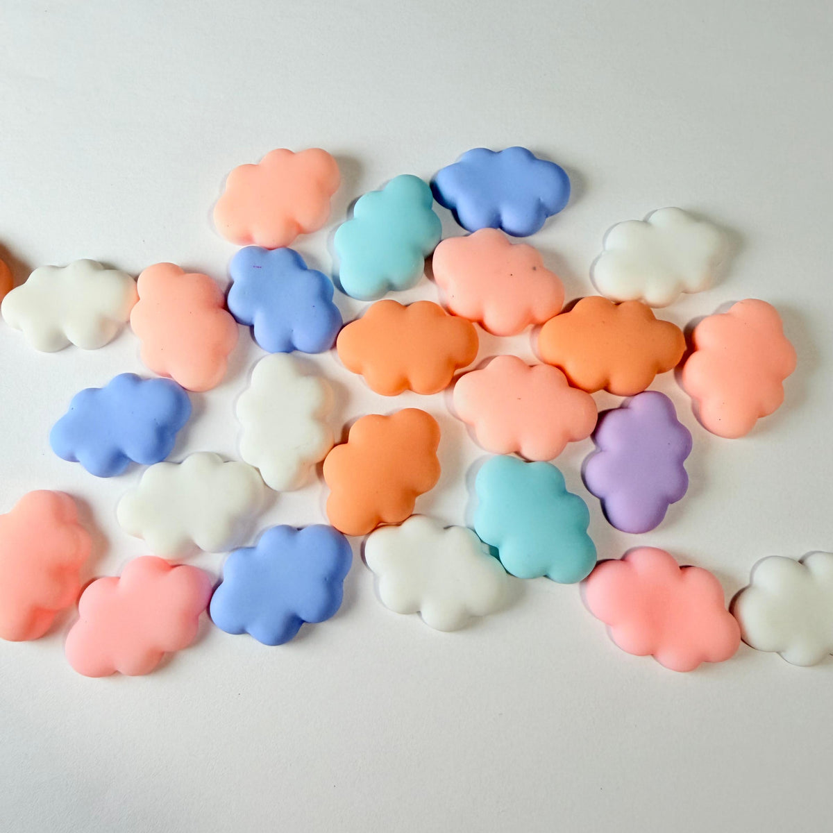 Flat Cloud Charms for DIY Crafts