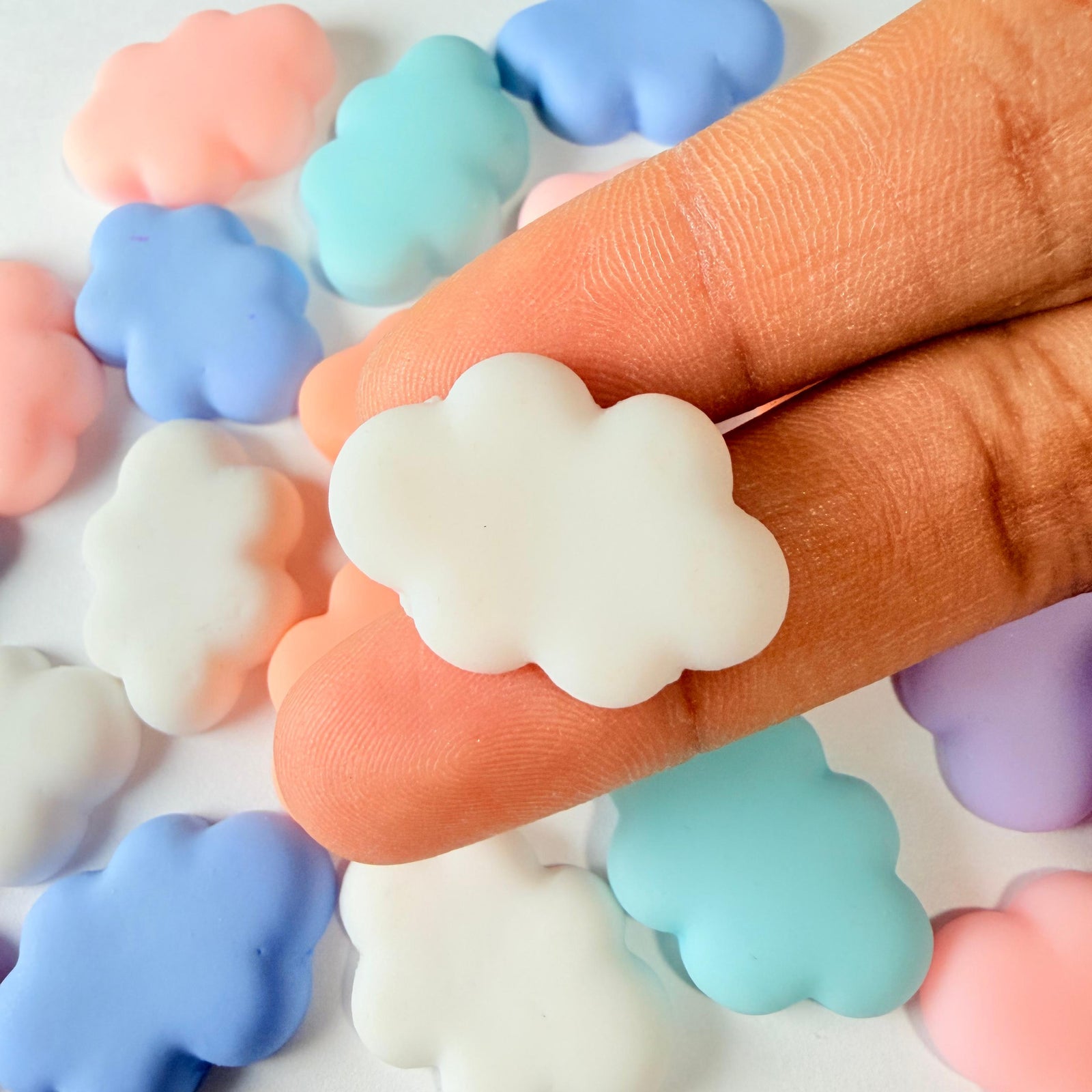 Flat Cloud Charms for DIY Crafts