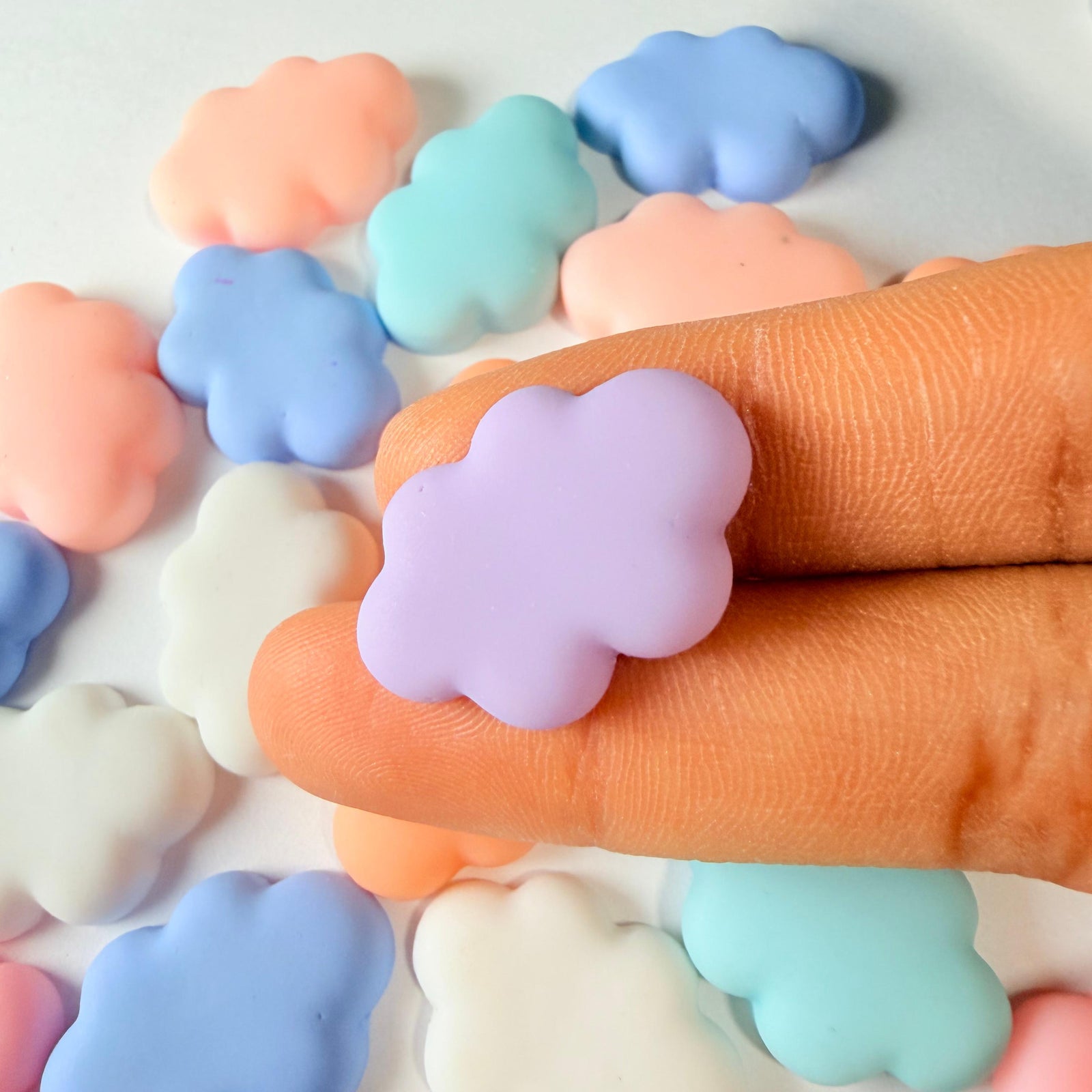 Flat Cloud Charms for DIY Crafts
