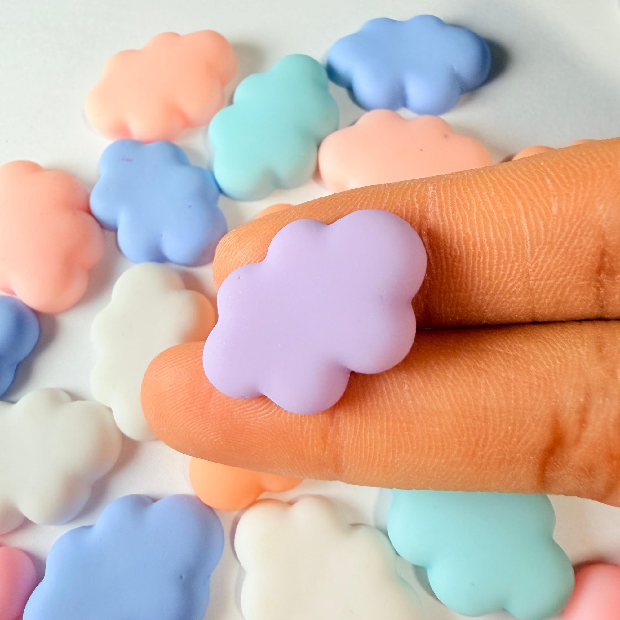 Flat Cloud Charms for DIY Crafts