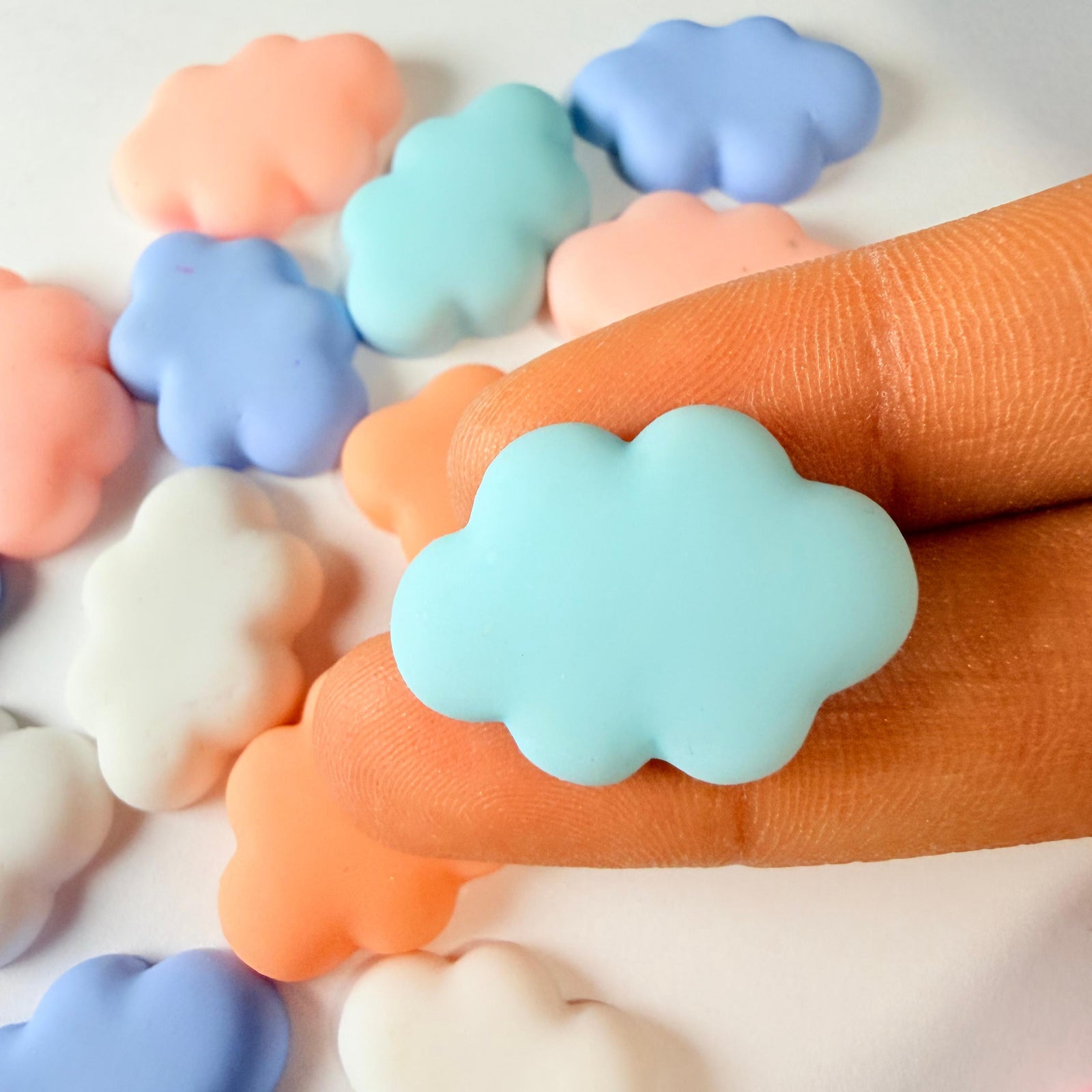 Flat Cloud Charms for DIY Crafts