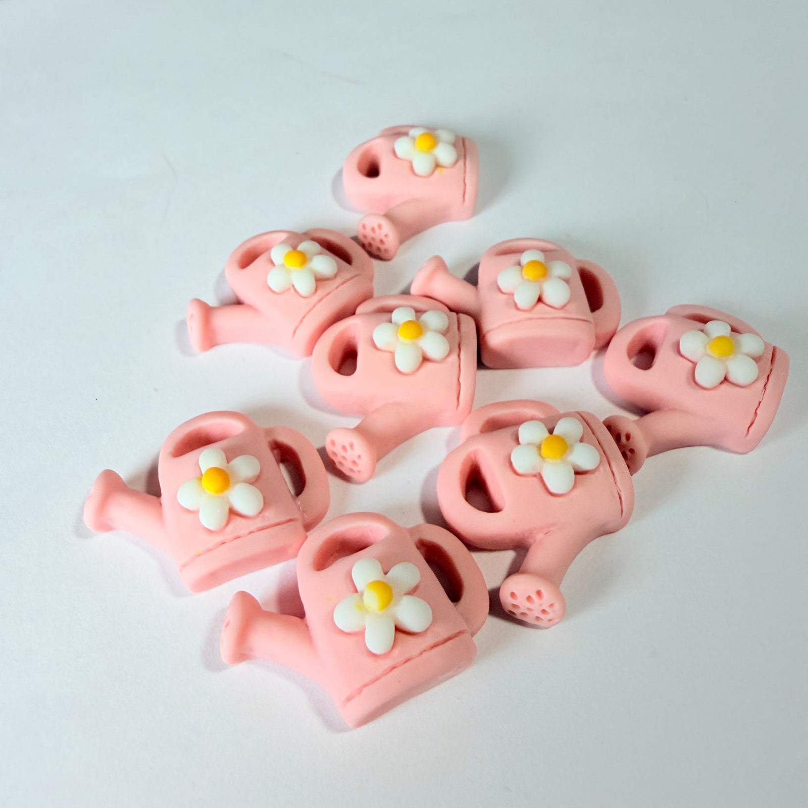 Pink Watering Can Charms for DIY Crafts