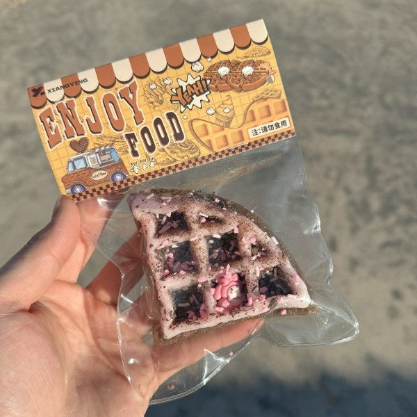 triangle waffle squishy