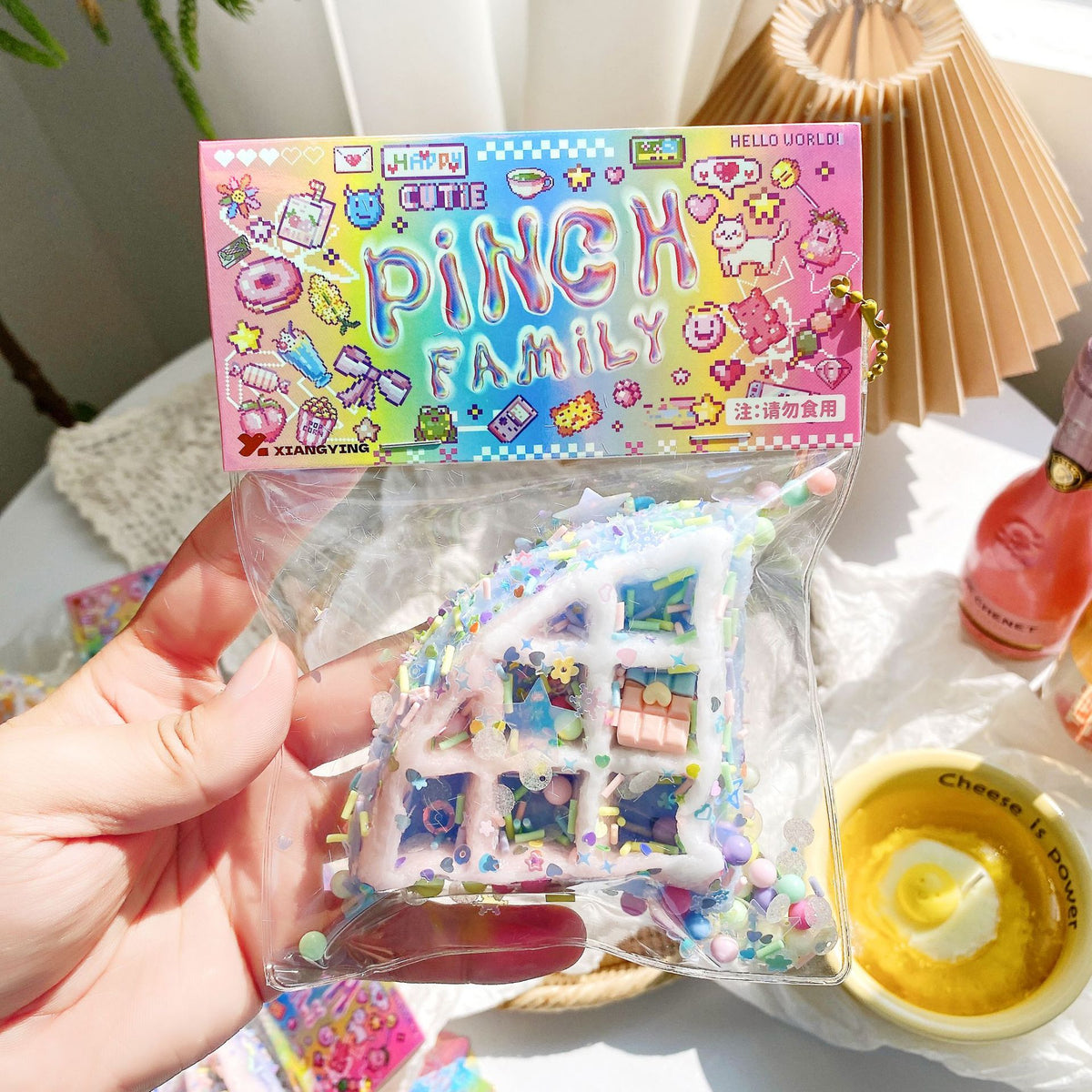 Rainbow triangle waffle squishy