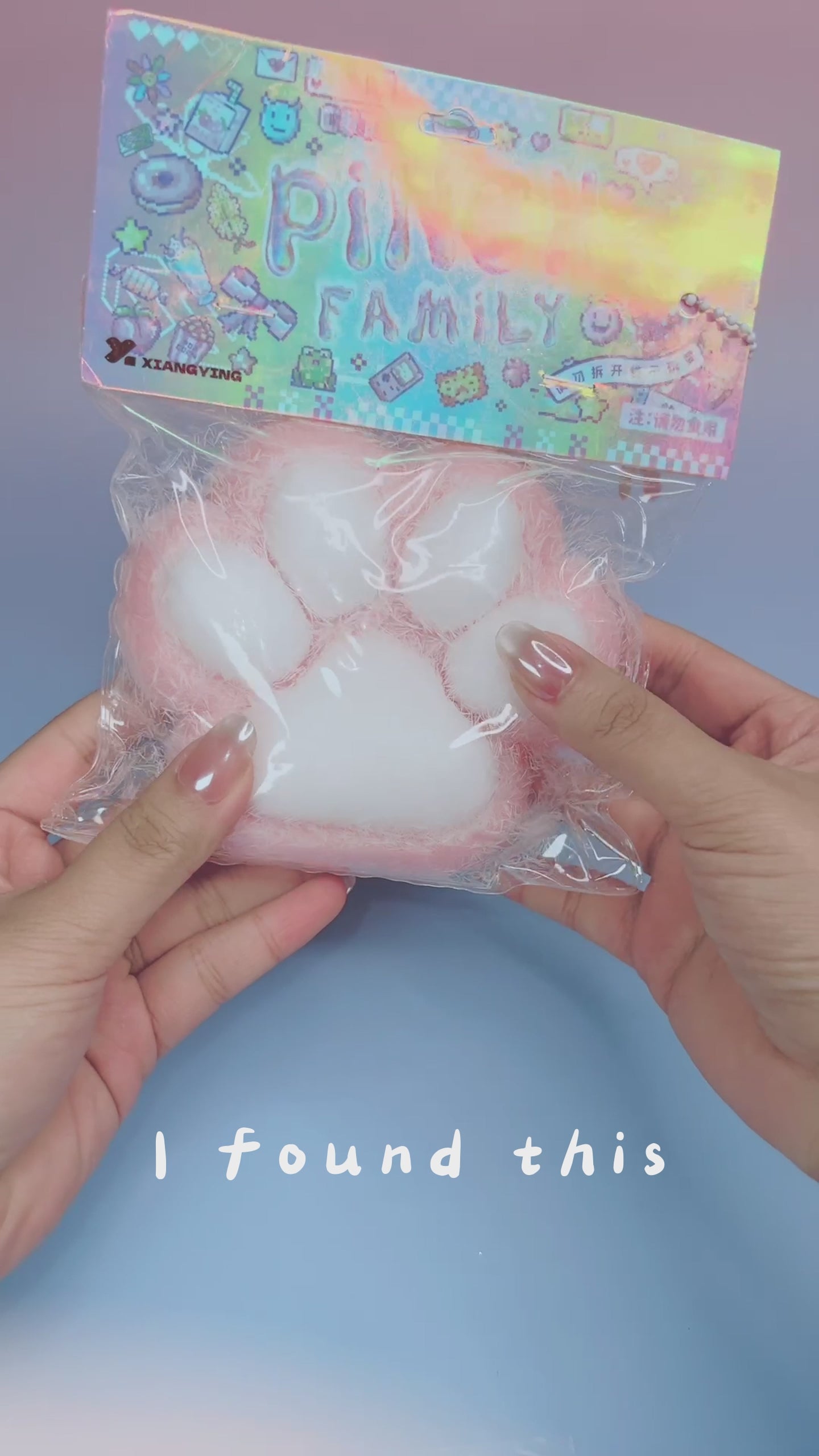 Large cat paw squishy