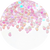 Rainbow(Transparent) Heart Glitter