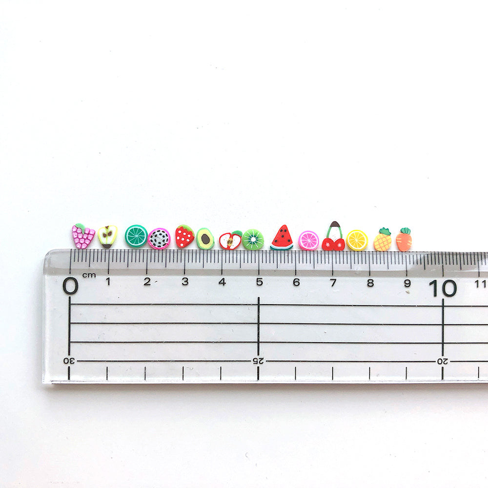 fruit fimo slices mix