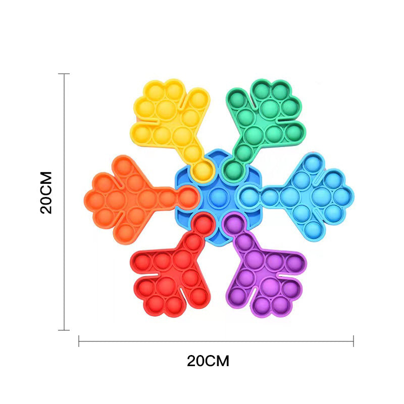 Jigsaw Snowflake popper puzzle fidget